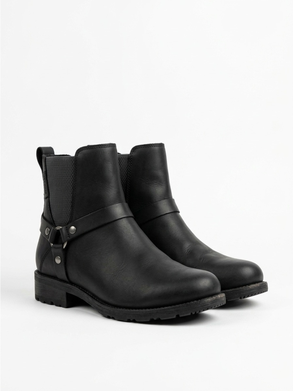 Teva Ellery Waterproof Harness Chelsea Ankle Boots Leather Black 9
